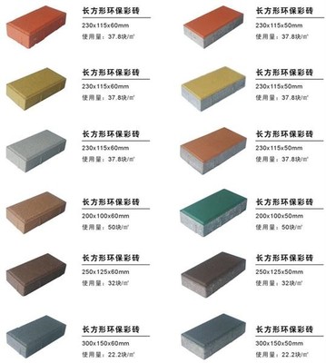 河南美力透水磚與護坡磚 200*200*60規格及細節圖鑒